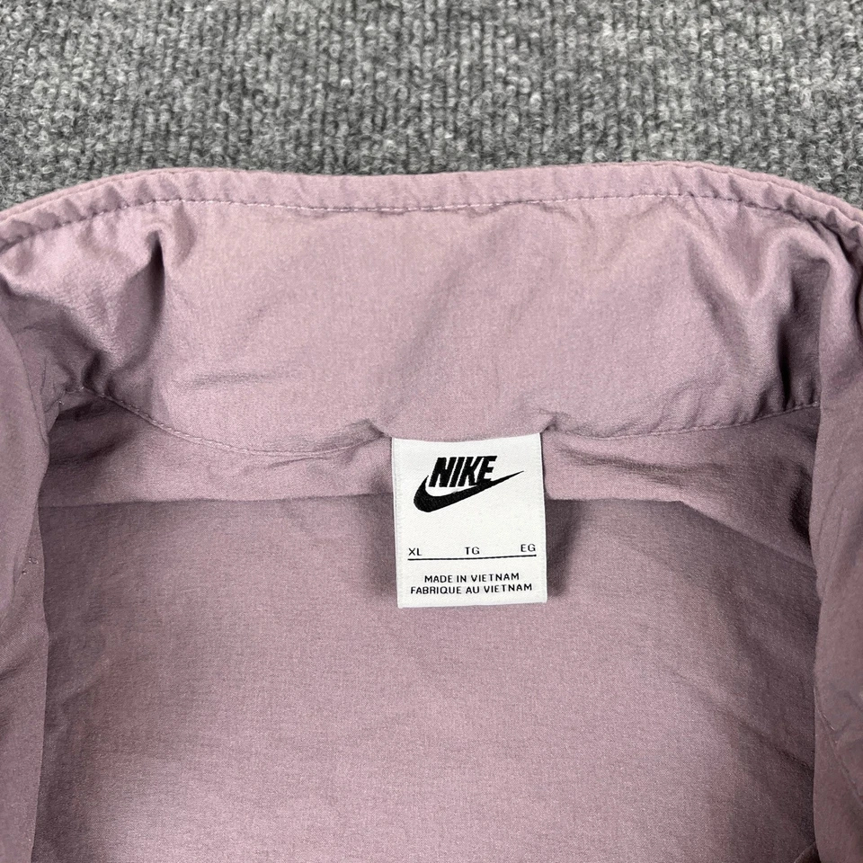 Jaqueta utilitária Nike feminina XL lavanda roxa 1/2 zíper revolução pulôver Anorak - Imagem 3 de 4
