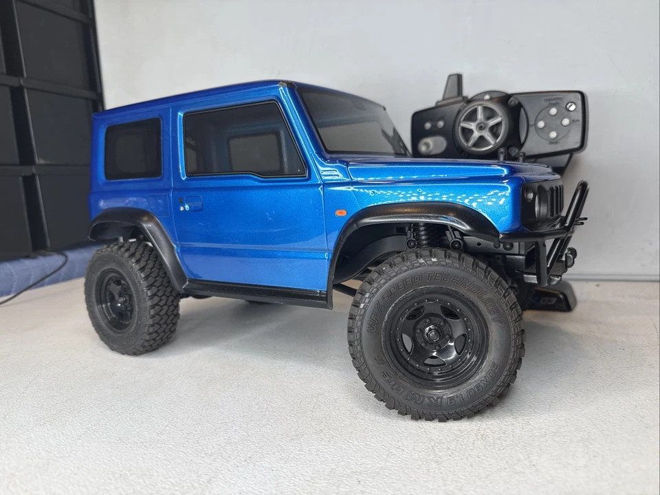 MST CMX Jimny Blue J4 1/10 Scale Crawler RTR W/ RC4WD Hop UPS Rock Crawler - Image 3 of 4