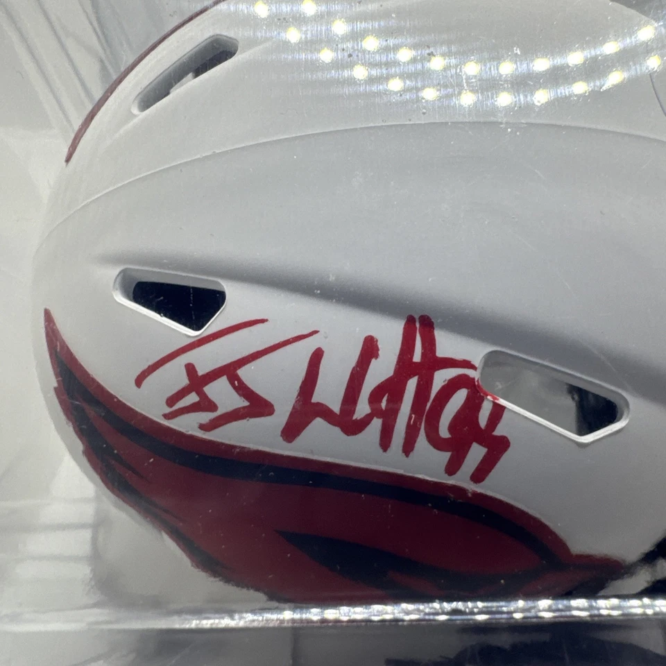 JJ Watt Auto Mini Helmet Cardinals Fanatics Authentic Free Shipping! - Image 3 of 3