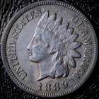 1889 Indian Head Cent - VF - 1C