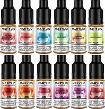 MARYLIQ by Lost Mary Nic Salt 10ml E Liquid 10mg |20mg |Pack of 10 | 50:50 VG/PG