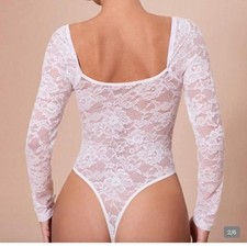 Shein Women's White Bodysuit