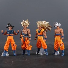 4pcs Dragon Ball Z Action Figures Set Son Goku Super Saiyan PVC Statue Model Toy