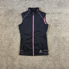 Sunderland of Scotland Women's Golf Gilet Bodywarmer Black Size XS Soft Shell