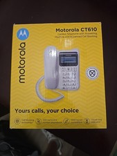 Motorola CT610 Corded Telephone w/ Answering Machine  Advanced Call Blocking