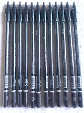 Dark Brown Color Waterproof Eye And Lip Liner Pencils 12 PCS