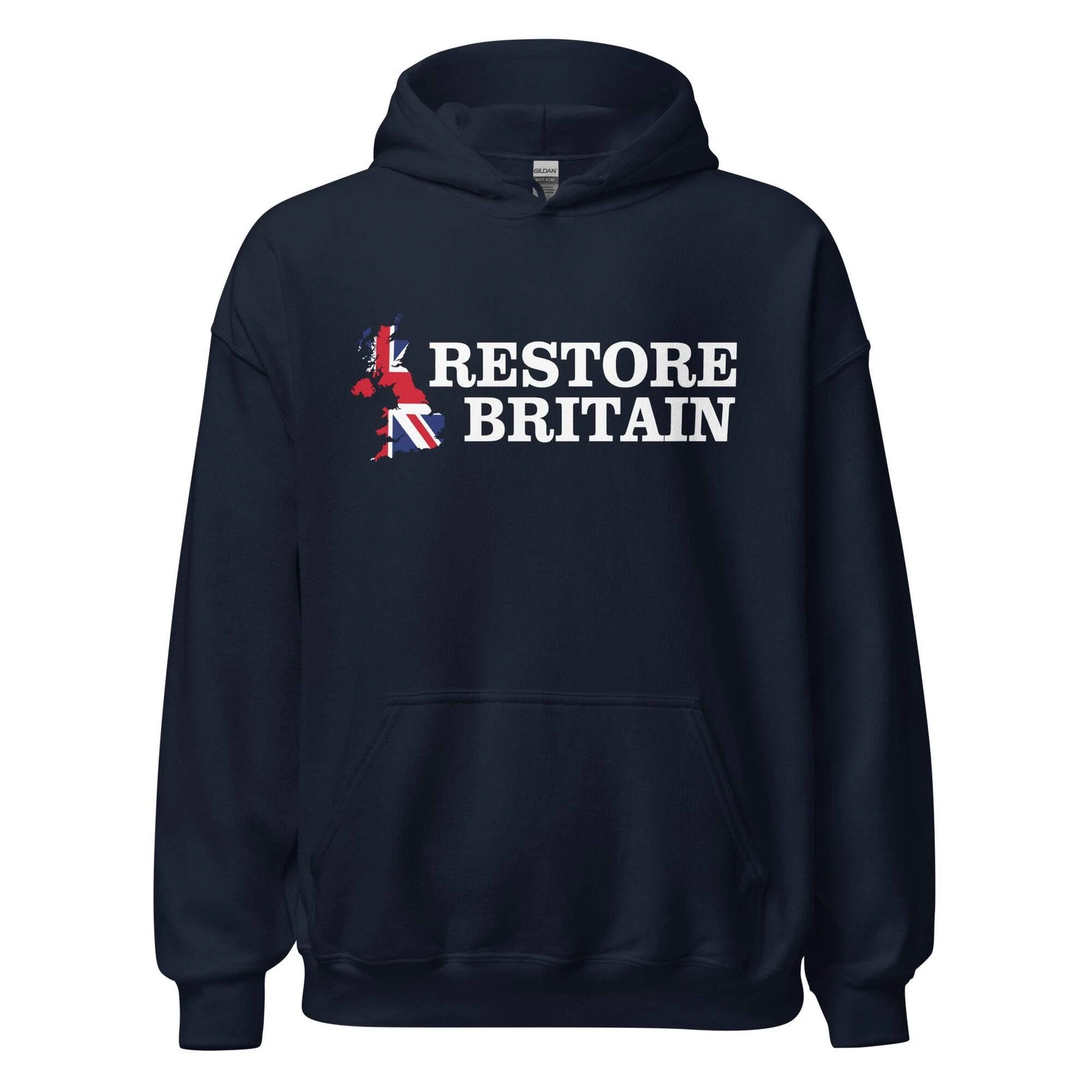Restore Britain Unisex Hoodie - UK Politics British Hoody Navy Pullover Party
Opens in a new window