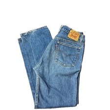 Vintage Levi's 501 Button Fly Straight Leg Jeans Made in USA Medium Wash /no tag