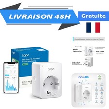 Tapo P110 Prise Connectée WiFi 16A Type F Suivi Consommation Alexa Google