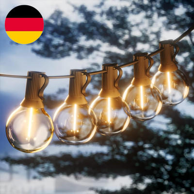 Bomcosy Lichterketten Im Freien, G40 2 15M Drinnen Außen Beleuchtung Lichterkett
