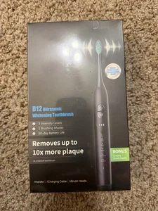 D12 Ultrasonic Toothbrush Rechargeable Electric Toothbrush with 5 Modes