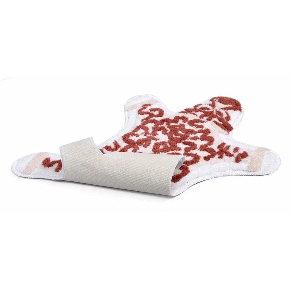 Tapete de banho antiderrapante NatureStep Cheetah 20x30 branco 100% poliéster reciclado - Imagem 2 de 2