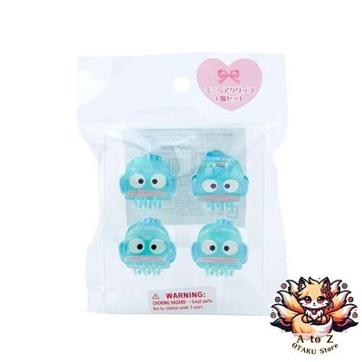 NEU Sanrio 420964 Mini Haarspangen 4er Set Aurora Hangyodon Half Fish