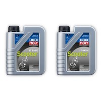 2X MotoröL Liqui Moly 1619 Motorbike 2T Basic Scooter Street Motorroller Roller