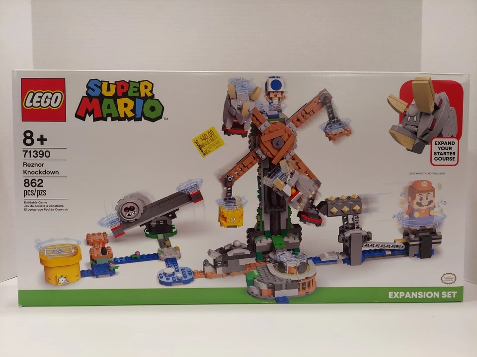 LEGO: 71390. Super Mario:Reznor Knockdown Expansion Set. New In Box.  - Image 2 of 4