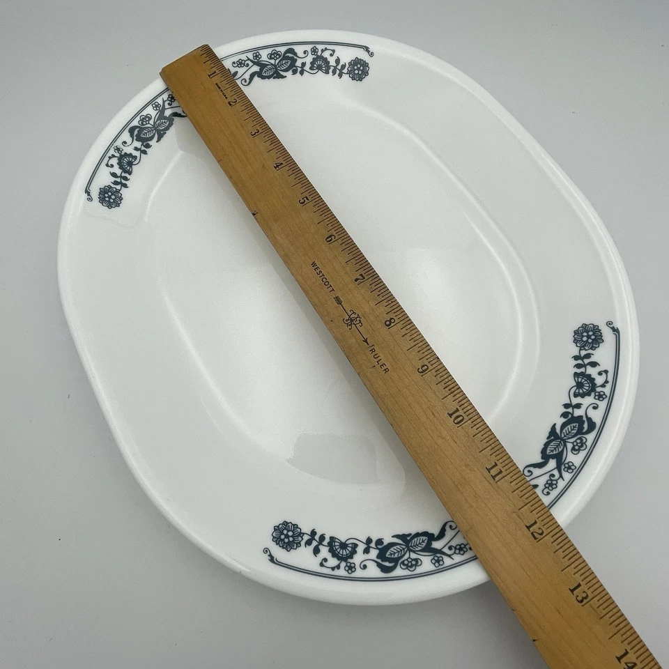 Corelle By Corning Ware Old Town Blue Onion Oval Serving Platter 10x12” EUC - Image 3 of 4