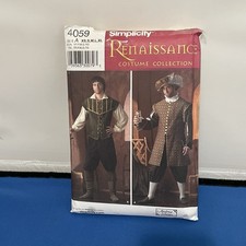 Simplicity 4059 Mens Renaissance Costume Coll...