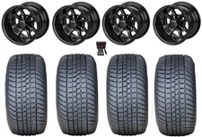 LSI Maltese Cross 10"Wheels Matte Black 205x50 Pro Rider Tires Yamaha