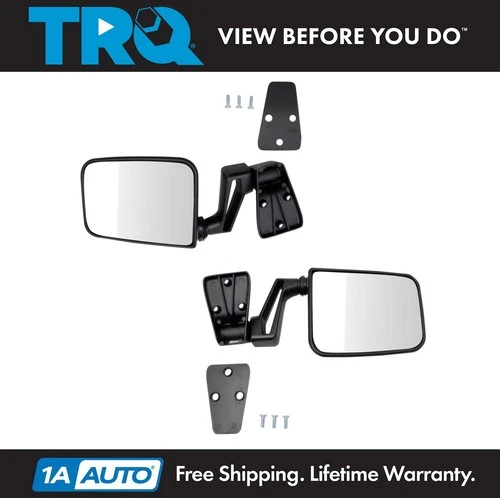TRQ Mirror Set Fits 1987-2002 Jeep Wrangler