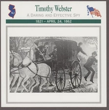 Timothy Webster  Atlas Civil War Card   Spies Raiders Partisans