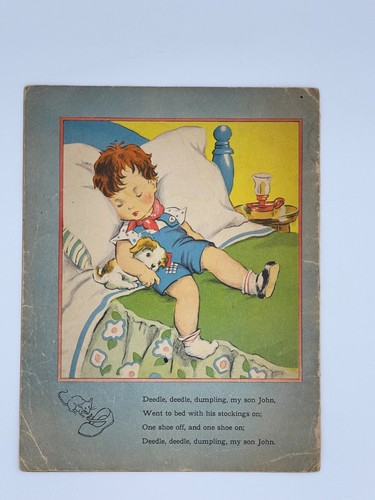 Mother Goose 1941 Soft Cover Children's Book - Picture 4 of 4