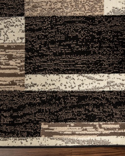 SUPERIOR Rockwood Modern Geometric Patchwork Polypropylene Indoor Area Rug or... - Picture 7 of 8