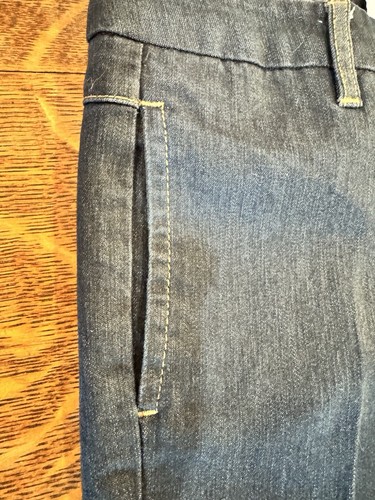 Calvin Klein Pants Women Sz 3 Blue Jeans Denim Flared Low Rise Cotton 28x31 - Picture 9 of 15