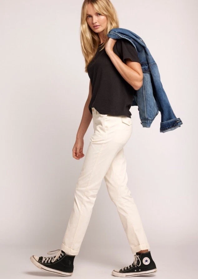 Current/Elliott Women's The Captain Pants NWT Size 29 Color Biscuit  - Image 2 of 4