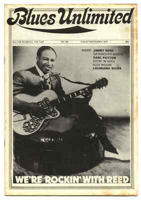 Blues Unlimited Magazine No 109 August/September 1974 Jim Bulleit Earl Payton