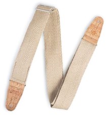 Levy's Leathers 2" Wide Vegan Friendly Hemp Webbing Guitar Strap; Natural MH...