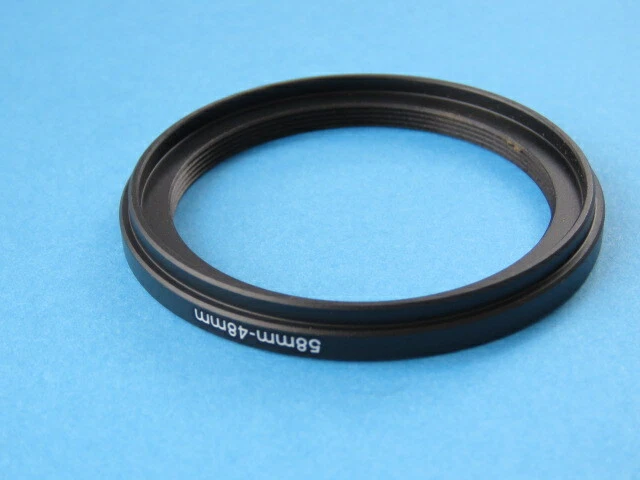 58mm to 48mm Stepping Step Down Ring Camera Lens Filter Adapter Ring 58-48mm - Image 2 of 2