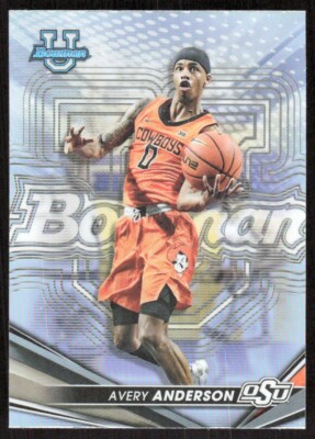 2022-23 5904E Bowman University Best REFRACTOR Avery Anderson Oklahoma State