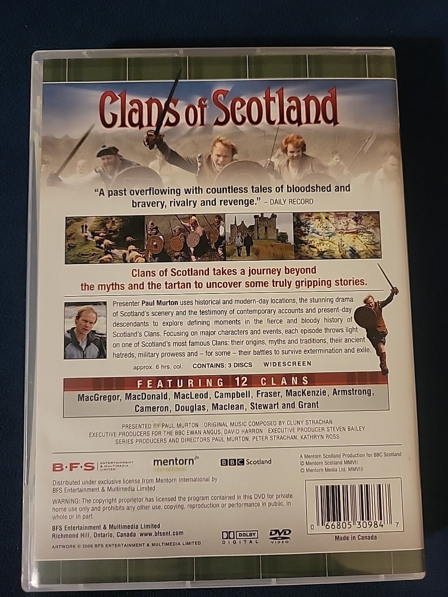 その他 Scottish Clans [DVD] Clans of Scotland (DVD, 2010, 3-Disc Set) True Stories Of