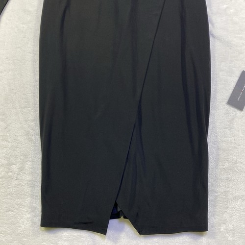 Tommy Hilfiger Dress Womens 6 Black Long Sleeve Tiered Faux Wrap Long NEW - Bild 6 von 23