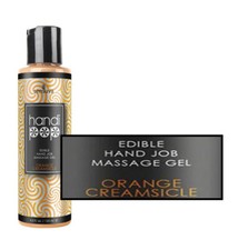 Edible Hand Job Massage Gel Lotion Lube Handipop - 4.2 oz Bottle - Orange Cream
