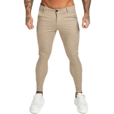 GINGTTO Men Skinny Fit Stretch Chino 