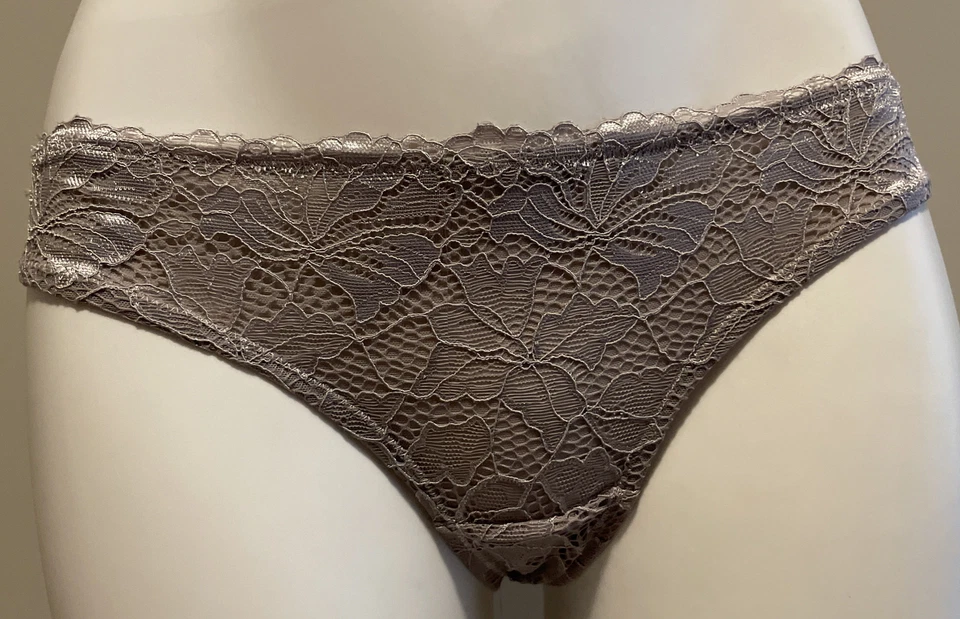“My Sexy Outfit” Vince Camuto Women’s Purple Lacey Shimmer Panties & Bralette - Image 4 of 4