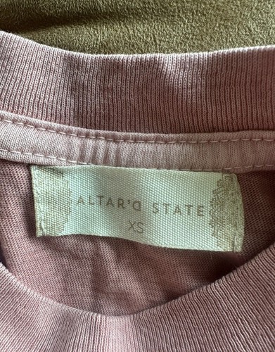Altard State Graphic S/S Dusty Pink tee shirt top Freedom On The Wheels XS - Picture 6 of 7