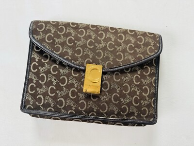 Handtasche Clutch Monogramm CELINE Paris Vintage