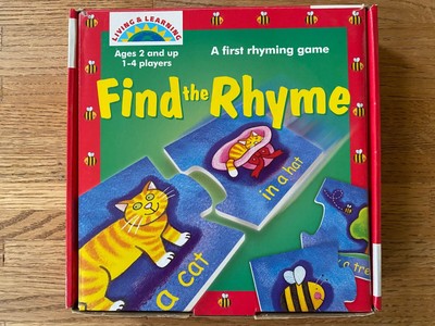 Mint Living Learning Find The Rhyme 1st Rhyming Game Early Learning Age 2 Up Ebay ebay