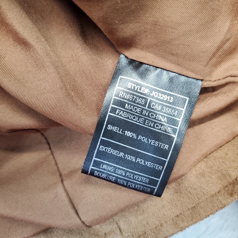 Jaqueta de Moto JACK Feminina Marrom 100% Poliéster Manga Longa Forrada Gola Zíper Frontal - Imagem 4 de 4