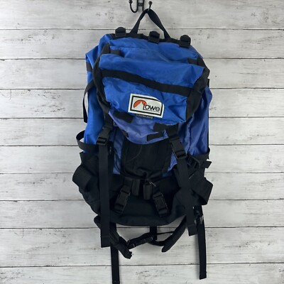 Vintage Lowe Alpine Systems Cloud Walker II Hiking Backpack Blue/Black