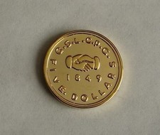 1849 $5.00 MORMON GOLD PIECE - SOUVENIER HIST...
