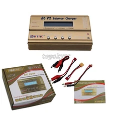 HTRC B6V2 RC Battery Balance Charger Car Helicopter Lipo NIMH I II III Charger