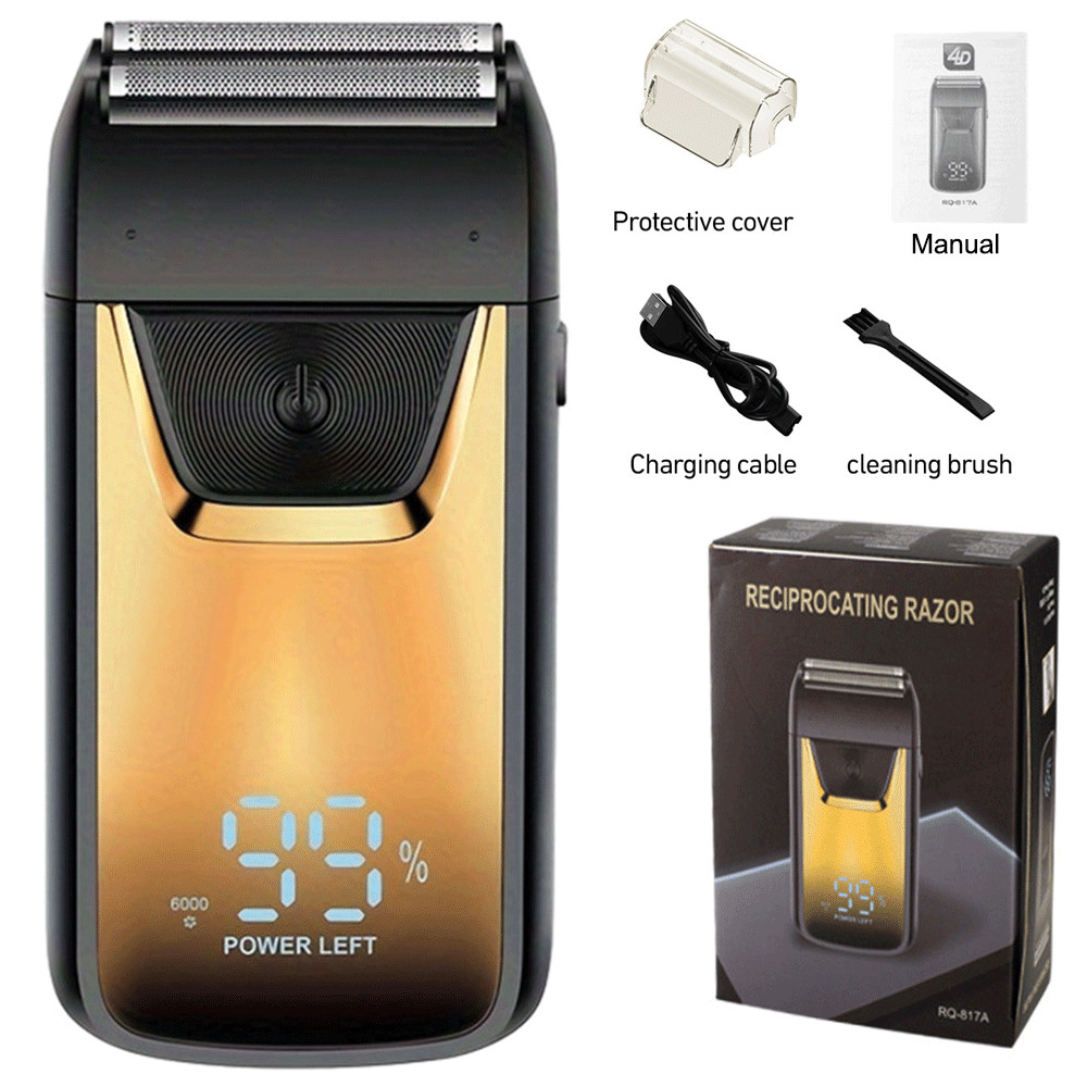 Powerful Men's Electric Shaver Beard Trimmer USB Rechargeabl
