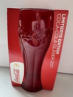 Mcdonalds Coca Cola Glas -Limited Edition 2017 -Rot-