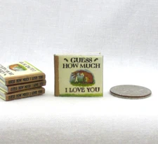 GUESS HOW MUCH I LOVE YOU 1:12 Scale Miniature Readable Illustrated Book