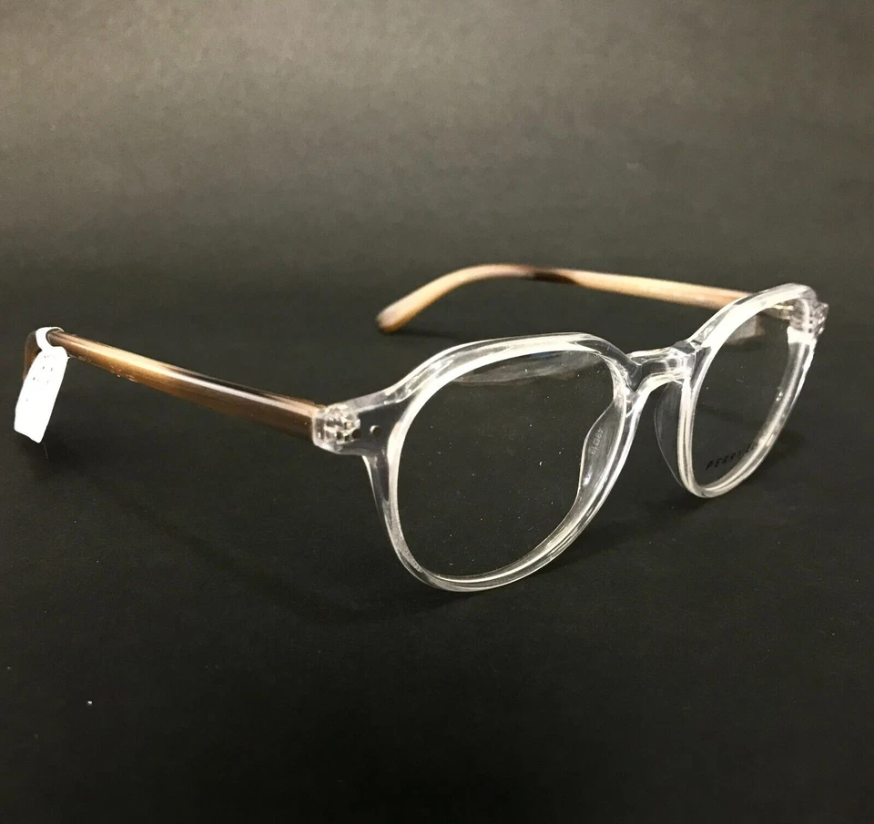 Perry Ellis Eyeglasses Frames PE409-1 Brown Clear Round Full Rim 49-19-140 - Image 2 of 4