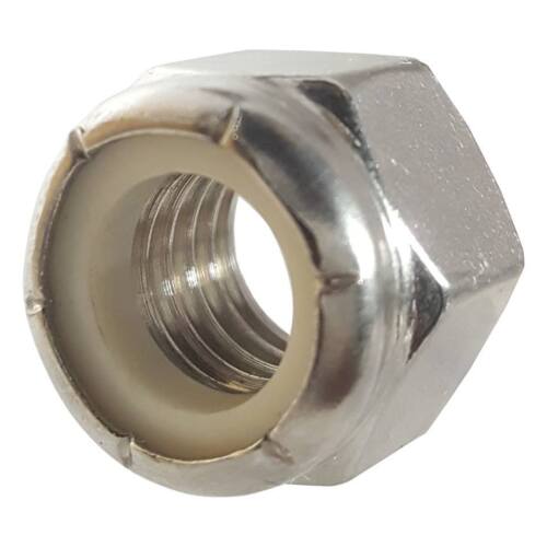 Stainless Steel Nylon Insert Hex Lock Nuts Nylock All Sizes and Quantities - Afbeelding 1 van 120