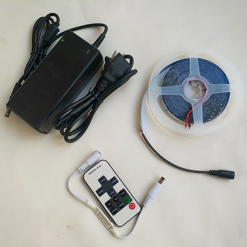 5M 5630 LED Flexible Strip Light Tape Dimmalbe Remote Dimmer 12V Power Supply - Picture 2 of 11